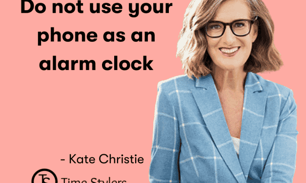 Kate Christie – Do not use your phone as an alarm clock